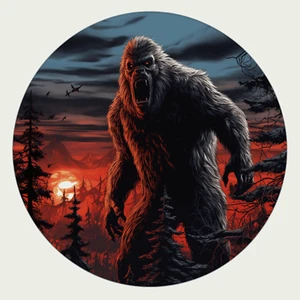 Pegatina Sasquatch, calcomanía críptica, calcomanía adhesiva para ventana de coche camión pie grande - Imagen 1 de 12
