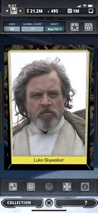 Topps Star Wars Digital Card Trader Tier 9 Heritage Luke S5 Variant - 77 cc - Picture 1 of 1
