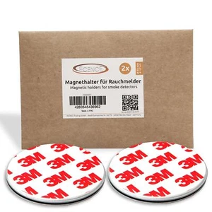 2x Soporte magnético 50mm para detector de humo detector de incendios fijación magnética - Imagen 1 de 7
