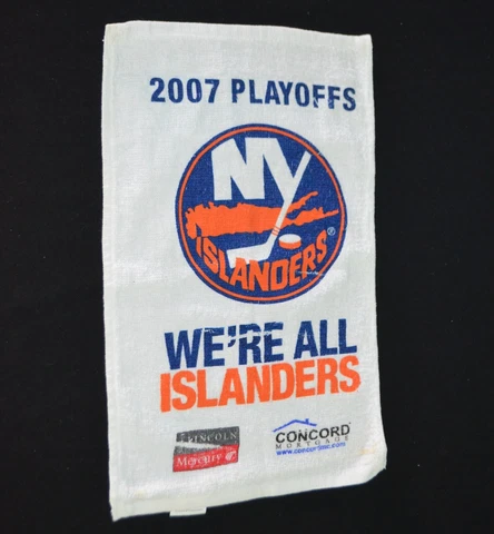 2007 Playoffs WE'RE ALL NY ISLANDERS Rally Towel Game Giveaway NHL Hockey Cover