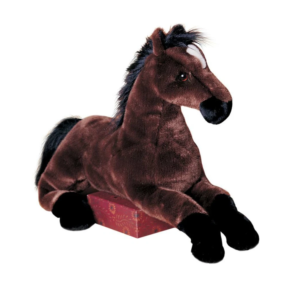 Zoe Pferd liegend Brauner,Bay Horse Plüschtier Stofftier Plüsch-Kuscheltier 55cm - Bild 1 von 1