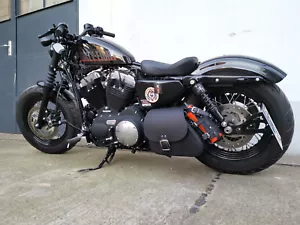 Sporty Clean schwarz passend für Harley Davidson Sportster 1200 883 48 Iron 48 - Bild 1 von 12