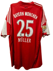 Thomas Müller #25 Fußball Trikot FC Bayern München Trikot Adidas 2XL Shirt rot - Bild 1 von 9