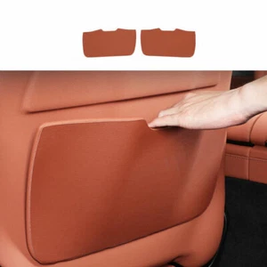 For Benz S-Class 21-23 Brown Leather Rear Air Outlet Anti-Kick Panel Vent Trim - Picture 1 of 9
