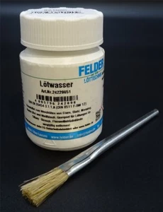 100ml Lötwasser +Pinsel Flussmittel zum Weichlöten Eisen Stahl Messing Kupfer - Bild 1 von 1