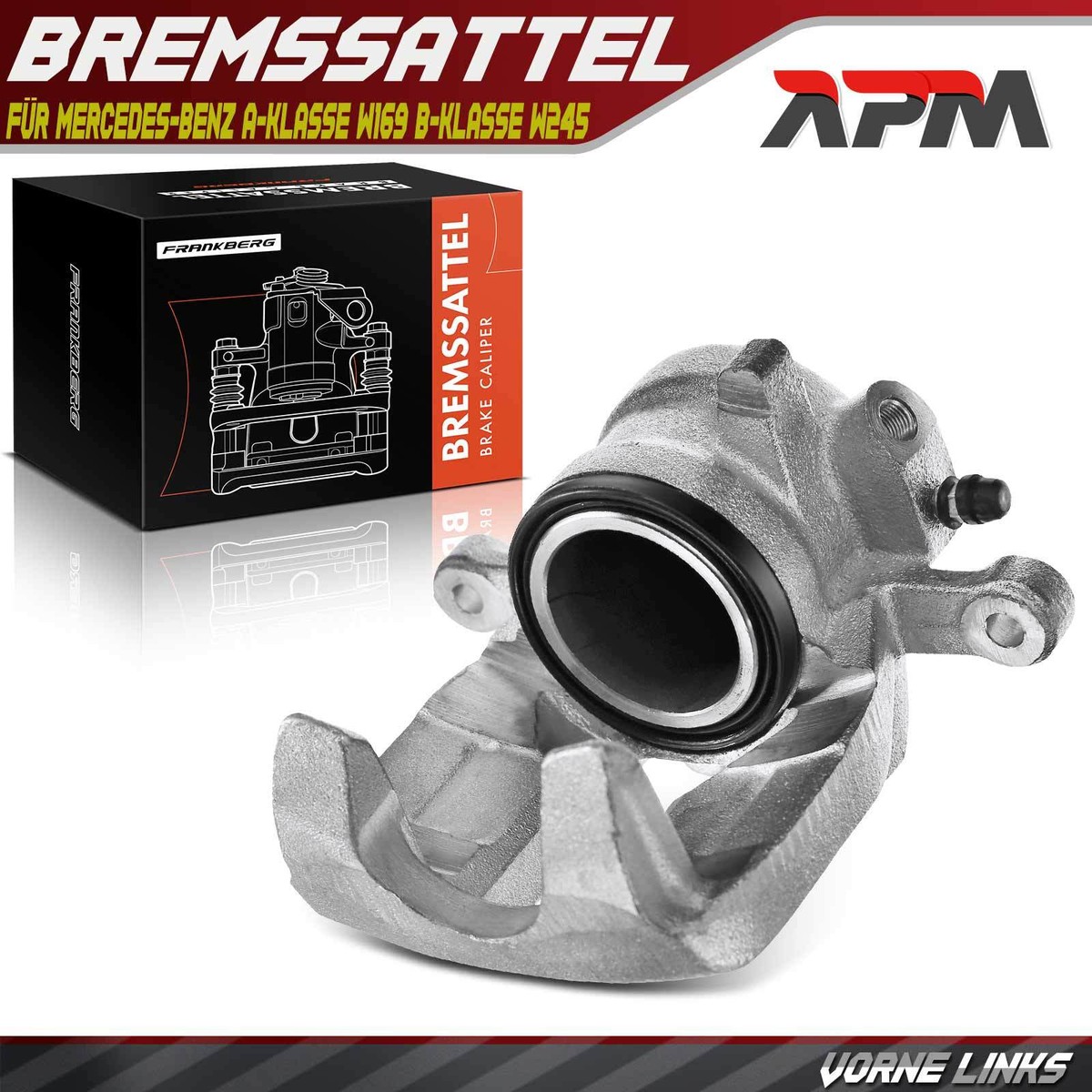 Frankberg Bremssattel Bremszange Vorderachse Rechts Kompatibel Mit A-Klasse W169 A150 A160 A170 A180 A200 B-Klasse W245 B150 B160 B170 B180 Replace# 1694200683