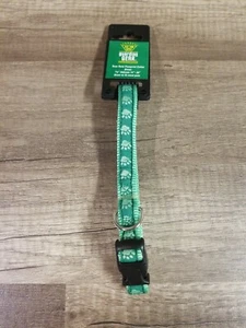 Guardian Gear zweifarbiges Pfotenabdruck Halsband 14-20 in grün NEU - Bild 1 von 3
