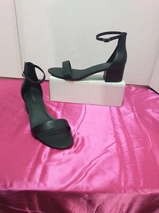 Amazon Essentials sandalo donna TG 14 con due cinturini e tacco nero - Foto 1 di 11