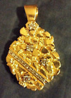 GIA AUTHENTICATED GOLD & DIAMOND PENDANT-1.13 CARATS - WEIGHS 42 Grams/ 1.5 OZ.