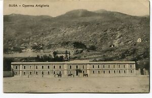 1917 Susa Caserma Artiglieria cavalli dest Villa S. Faustino Modena FP BN VG ANI