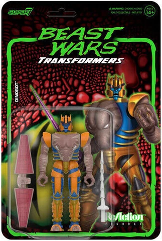 Dinobot Beast Wars Transformers Super7 Reaction Figure Cover