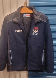 VINTAGE MADE IN CANADA ROOTS 2002 USA OLIMPIC TEAM AUTHENTIC JACKET  SIZE S - Picture 1 of 9