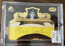 Warren Spahn HOF 2007 SP Legendary Cuts Legendary Signature Cuts Auto 13/35