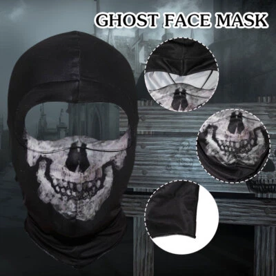 Schädel Maske Balaclava Mützen Hüte Männer Ghost Schädel Full Face Maskes NEW - Bild 1 von 4