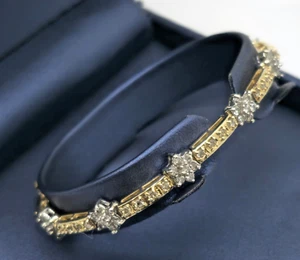 Brand Real Solid 10k Yellow White Gold 3 Ct Genuine Nat Diamond Tennis Bracelet - Picture 1 of 8