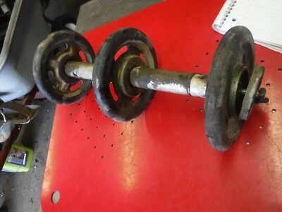 1978 skidoo 440 TNT ventilador snowmobile peças: EIXO TRASEIRO COMPLETO - tudo de bom - Imagem 1 de 2