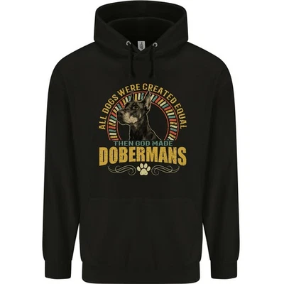 A Dobermans Dog Mens 80% Cotton Hoodie - Image 1 of 4