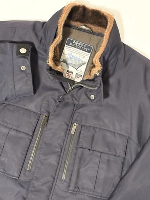 Chaqueta Zegna Sport Microtene Para Hombre XXL Azul Marino Termore Resistente al Viento Lluvia Tareas Foto 1 de 4