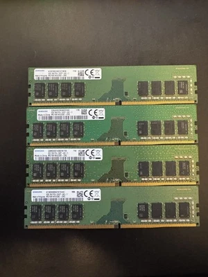 Samsung 32GB (4x8GB) DDR4 2400MHz PC4-19200 Desktop Memory RAM Kit - Image 1 of 2