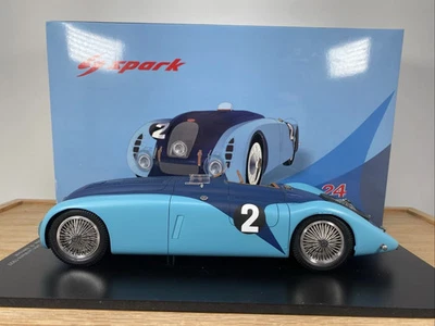 1/18 Spark 1937 Bugatti 57G LeMans Winner Wimille Benoist 18LM37 - Image 1 of 4