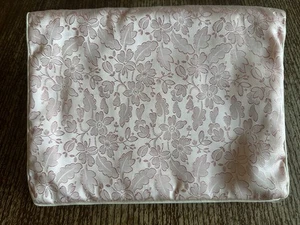 Vintage Creme Le Sonier Seide Taschentuch Etui Tragetasche - Bild 1 von 4
