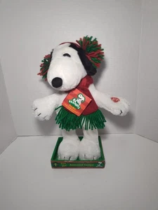 Christmas Dancing Snoopy w Scarf Musical Animated Plush Dan Dee Peanuts Song 13" - Picture 1 of 6