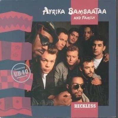 Afrika Bambaataa Et La Famille Avec Ub40 Reckless 7" Vinyle UK Emi 1988 B/W - Photo 1/2