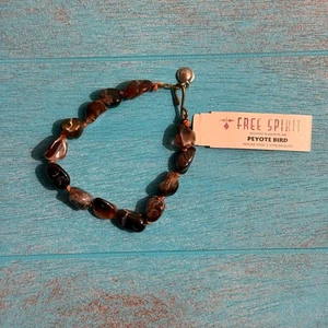 Peyote Vogel poliert Trommelstein Armband NEU Neu mit Etikett - Bild 1 von 5