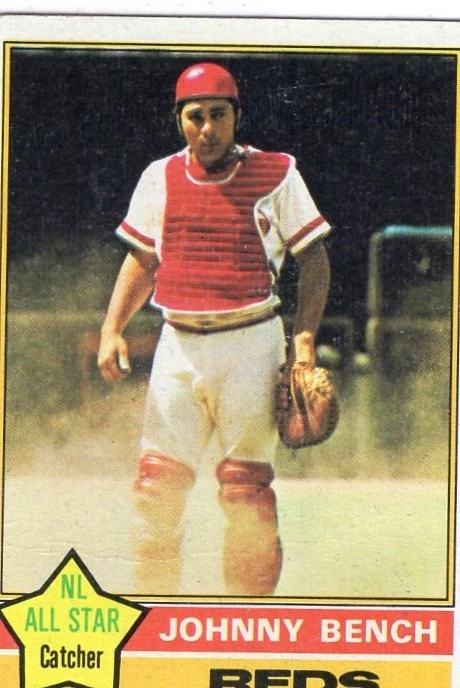 1976 Topps No300 Johnny Bench NL All Star Cincinnati Reds (HOF) EX (выпуск по краям) - Изображение 1 из 1