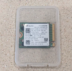 512 GB SSD  M.2 NVME SK hynix - Short Form factor - Pulled from working Dell - Afbeelding 1 van 4