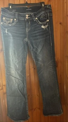 Women’s Vigoss Size 9/10 Length 33” Jeans Pants The New York Boot Cut Pockets  - Image 1 of 4