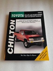 Chilton's Toyota Repair Manual 1989-1996 Pick-Ups/Land Cruiser/4Runner, 68602 - Imagen 1 de 3