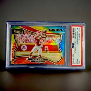 XAVIER WORTHY - 2024 PANINI SELECT #19 - SNAPSHOTS TIE-DYE PRIZM - 11/25 PSA 9! - Picture 1 of 3