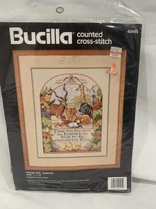 NOS versiegelt Bucilla gezählt Kreuzstich Kit 40495 Lob Gott Sampler Nancy Rossi - Bild 1 von 2