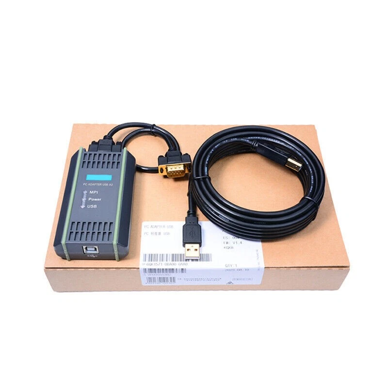 6GK1571-0BA00-0AA0 For Siemens S7-200/300/400 PLC Cable USB A2 Adapter MPI/PPI - Image 1 of 1