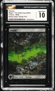 MTG Magic the Gathering Swamp (850/1102) Surge Foil CGC 10 - Picture 1 of 2