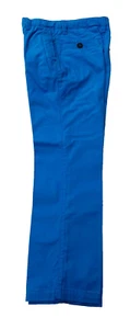 Mini Boden Blue Adjustable Waist Soft Chinos 8 EUC - Picture 1 of 4