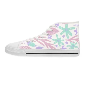 Women's High Top Sneakers - Picture 1 of 8