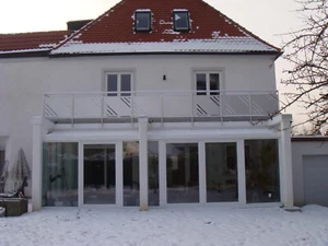 Aluminium Balkon Geländer Alu Eloxiert Lochblech Balkon Geländer - Bild 1 von 2
