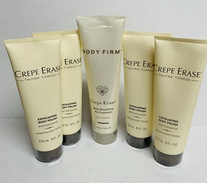 CREPE ERASE Exfoliating Body Polish 4- 8oz & 10oz Pre-Treatment Body Smoothing - Picture 1 of 12