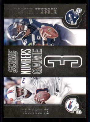 2014 Score Numbers Game #NG1 Russell Wilson/EJ Manuel - Image 1 of 2
