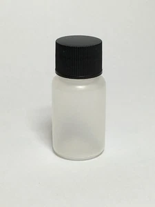 Empty 20ml PP Plastic Opaque Cylindrical Bottles With Screw On Cap ANY AMOUNT - Picture 1 of 1