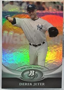 Derek Jeter 2011 Bowman Platin #9 Baseballkarte Yankees kostenloser Versand - Bild 1 von 2