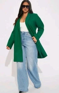 New 3X Womens Plus Size Coat Kelly Green Winter Warm Long 22 W - Picture 1 of 3