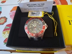 A new with tags AN Invicta Grand Diver GMT Automatic Gents Watch Red & Black Bzl - Picture 1 of 12