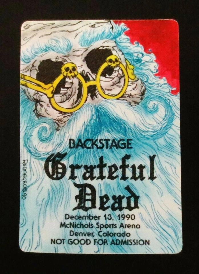 Grateful Dead Backstage Pass Navidad Santa Colorado Denver 13/12/90 13/12/1990 Foto 1 de 4
