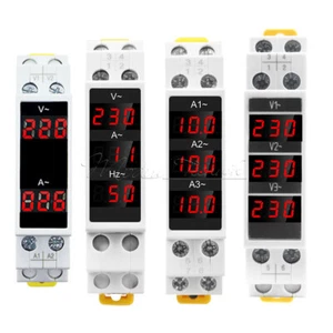 AC 80-500V 100A Amperímetro de Riel DIN Voltímetro Pantalla Digital Voltaje Medidor de Corriente - Imagen 1 de 54