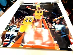 ABDUL JABBAR signiertes (30x40) Lakers Foto - PSA Auth. (bitte Beschreibung lesen) - Bild 1 von 4