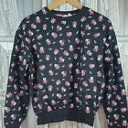 Minnie Mouse Sweatshirt Oversized Jumper Disney Black- Size Xs Uk 6/8 