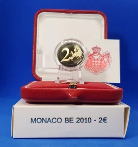 Monaco 2 Euros 2010 Copper Nickel Albert II Proof BOX+COA mintage: 25.000 - Bild 1 von 4